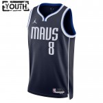 Maillot NBA Dallas Mavericks Josh Green 8 Jordan 2022-23 Statement Edition Navy Swingman - Enfant